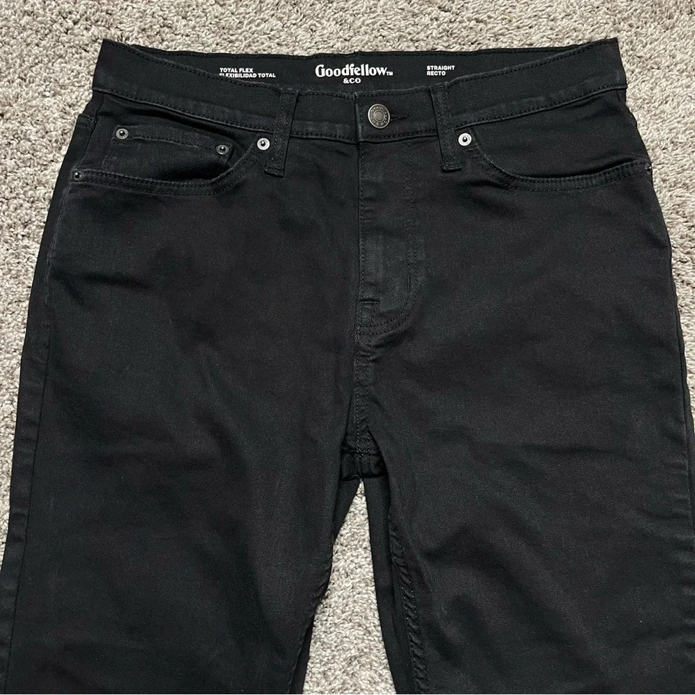 Goodfellow & Co Total Flex Straight Fit Black Stretch Pants 32x32